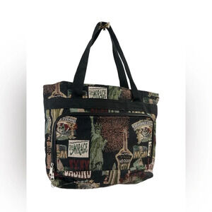 Las Vegas tapestry travel vintage tote bag